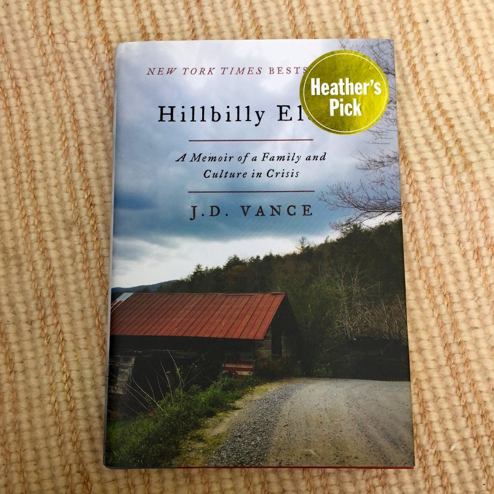 Hillbilly Elegy hardcover memoir by J.D. Vance